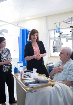Alison Holmes at the General Adult Intensive Care Unit at Hammersmith Hospital
