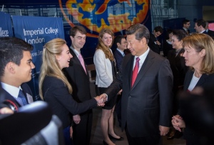 President Xi meets Imperial students