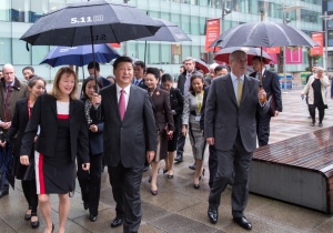 Alice Gast and President Xi