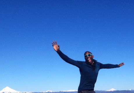 Chris is invigorated by the geology on fieldwork in Argentina