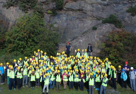 First year students on fieldwork in Leicester