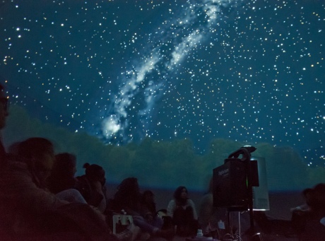 Stars and constellations on display in the planetarium