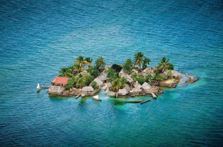 The Robeson Islands in the San Blas archipelago (Panama) are under threat from rising water levels