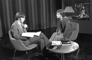 David Sinclair and Mark Hamill in the studio at Imperial
