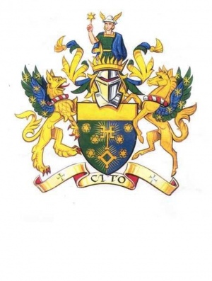 The coat of arms of the Worshipful Company of Information Technologists