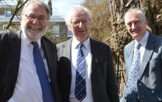 Prof Sir Peter Knight, Sir Arnold Wolfendale and Dr Kenny Weir