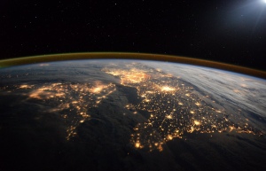 Southern UK and France from the International Space Station