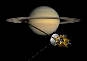 Spacecraft near Saturn