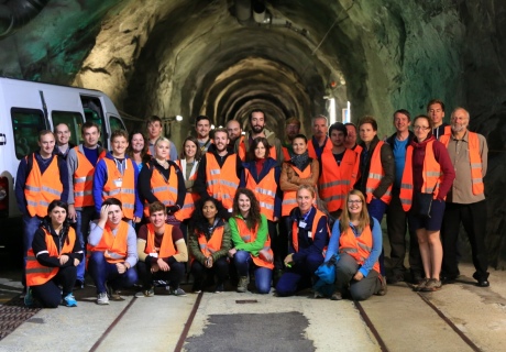 At the Grimsel Underground Rock Laboratory