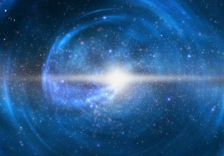 A depiction of the big bang