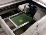 Screen printing device for flexible electronics