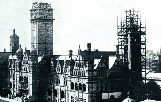 The Imperial Institute under construction