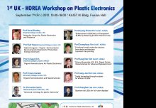 CPE members to particilate in the 1st UK-KOREA workshop on Plastic Electronics