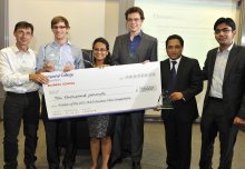 Students win £10,000 for a plan that allows the internet to speak to all