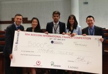 MBA students triumph in international finance competition