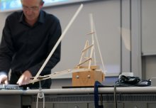 New students learn from failure with cantilever project