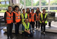 Engineering students visited Caterpillar facilities