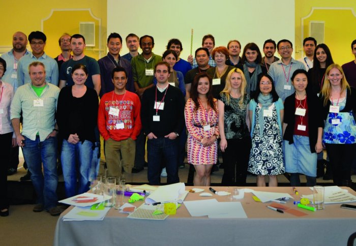 Participants of the creativity workshop that Duncan attended.