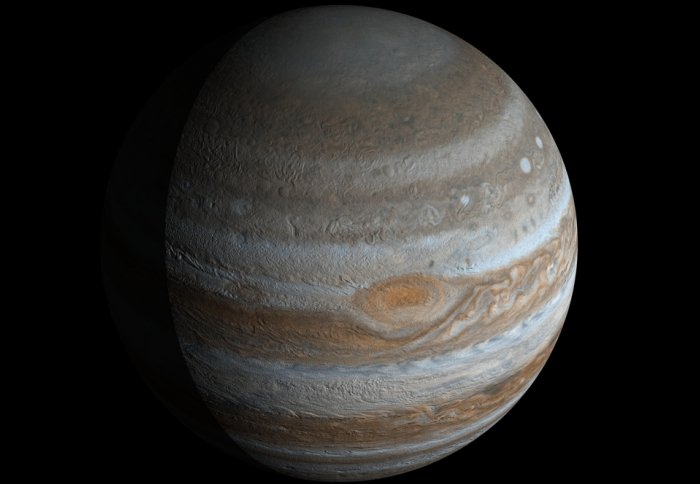 Jupiter, one of the outer planets of the Solar System