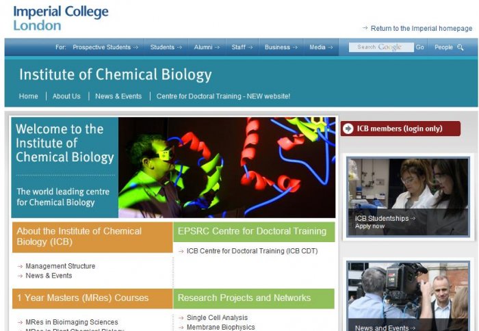 ICB MRes Homepage