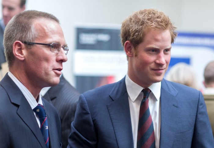 HRH Prince Harry with Professor Anthony Bull