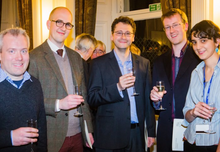 Drs Nick Brooks, Matt Fuchter, Ed Tate, Andrew McKinley and Laura Patel (from left to right)