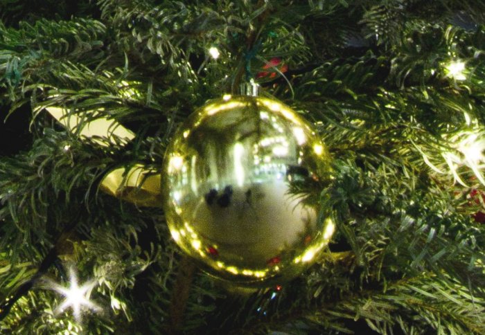 Christmas Tree and Gold Bauble