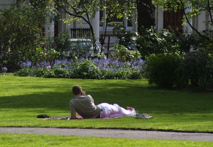 Student in Prince's Gardens