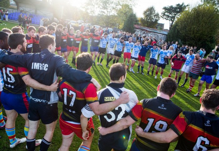 Rugby players gather at the Teddington Alumni event