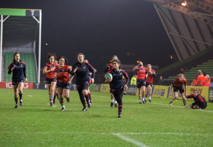 Women's Rugby players at the Stoop