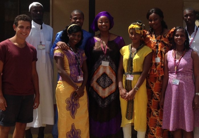 Mario Lepore with colleagues from the Medical Research Council Unit in The Gambia.