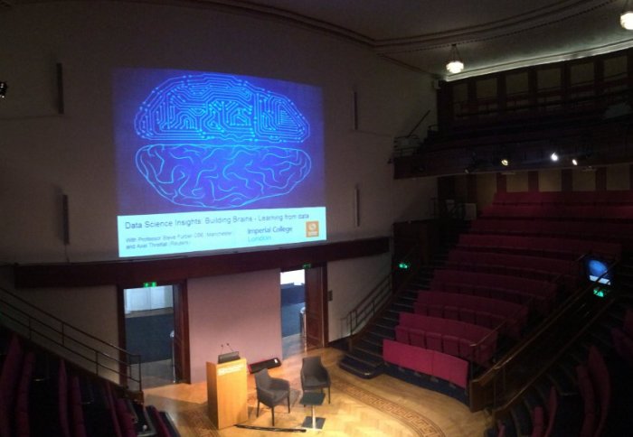 Photo of the Royal Institution set up for Data Science Insights