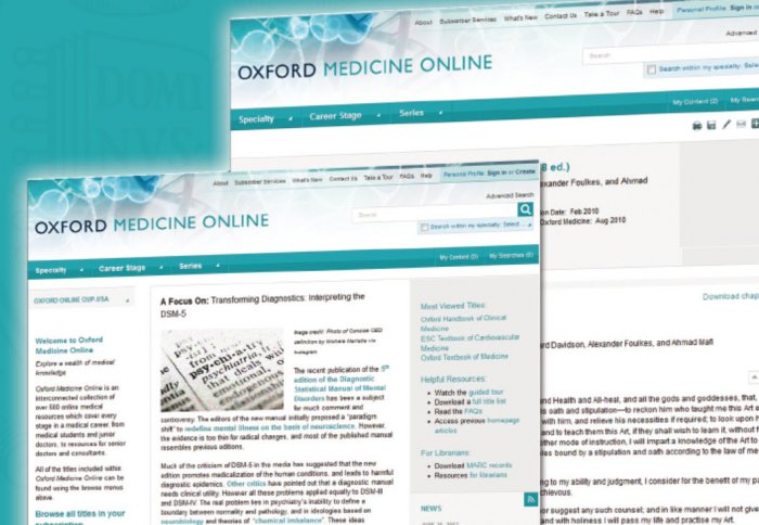 Oxford Medicine Online promotional image