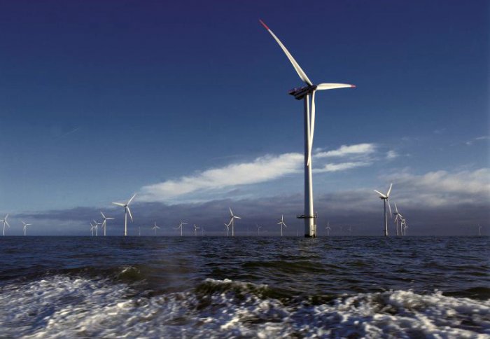 Vestas V-80 Offshore Wind Turbines, 2.0 MW image courtesy the National Renewable Energy Laboratory