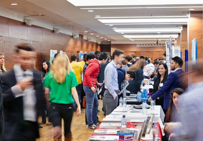 Students and employers at Careers Fairs