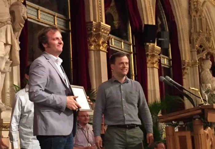 Award ceremony at CCS 2016 in Vienna