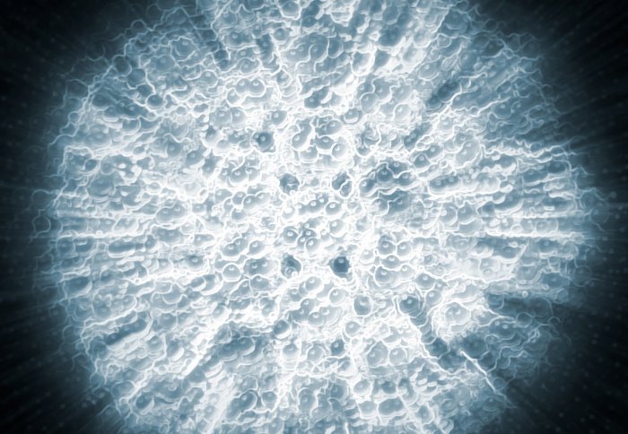 Artist's impression of nuclear fusion