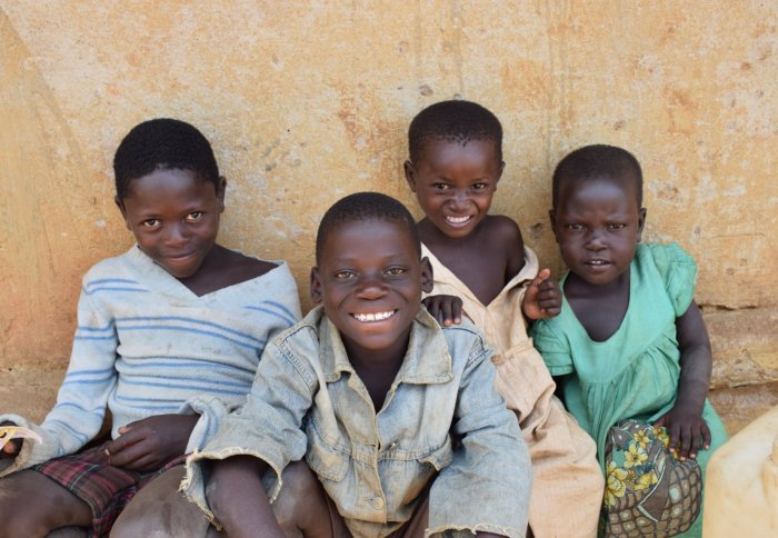 Ugandan children smiling