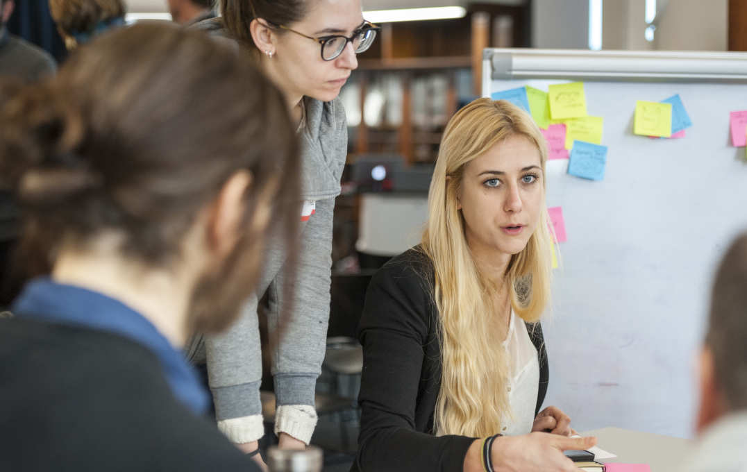 Participants at the hackathon