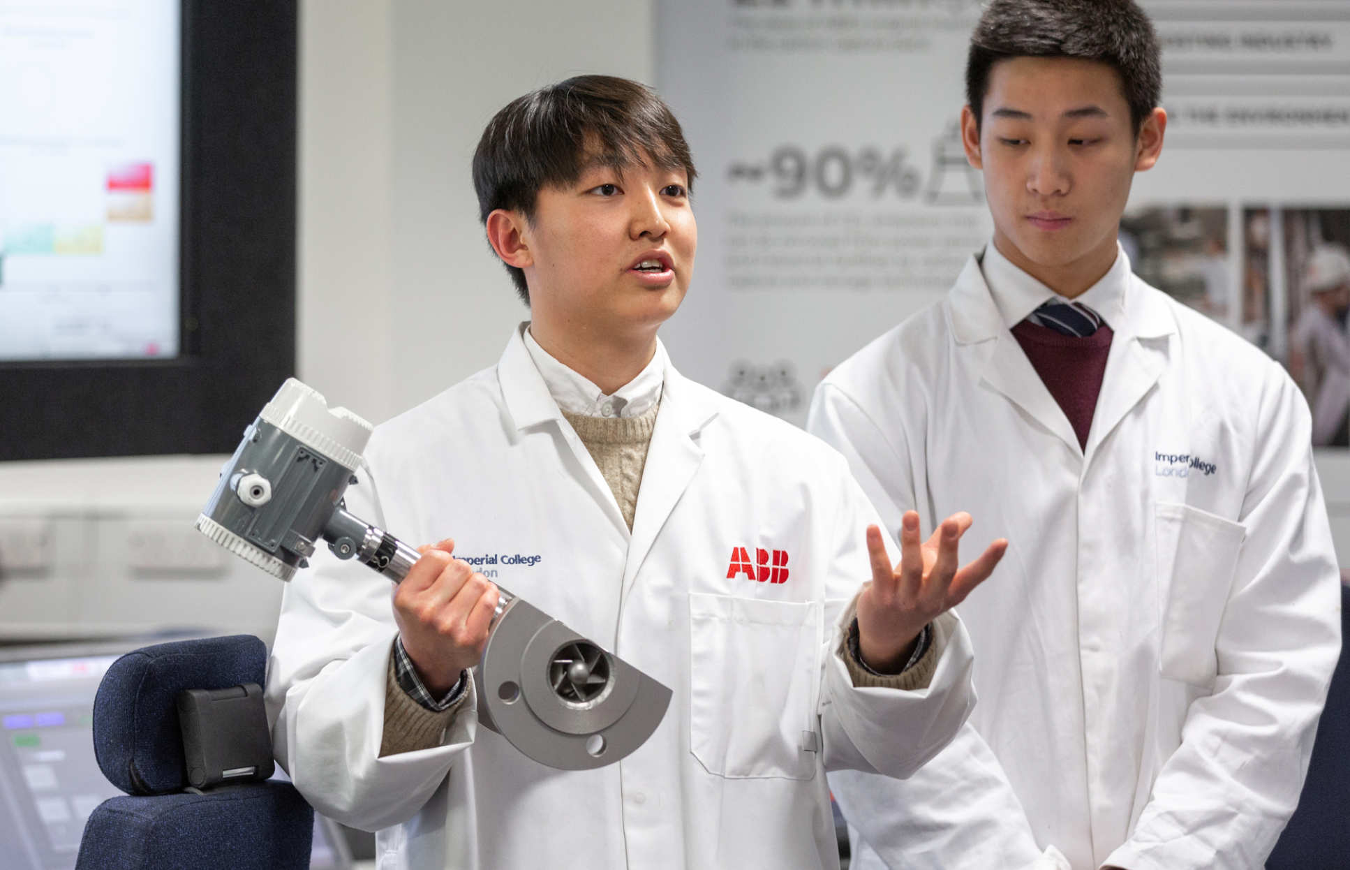 Students in the Carbon Capture Pilot Plant