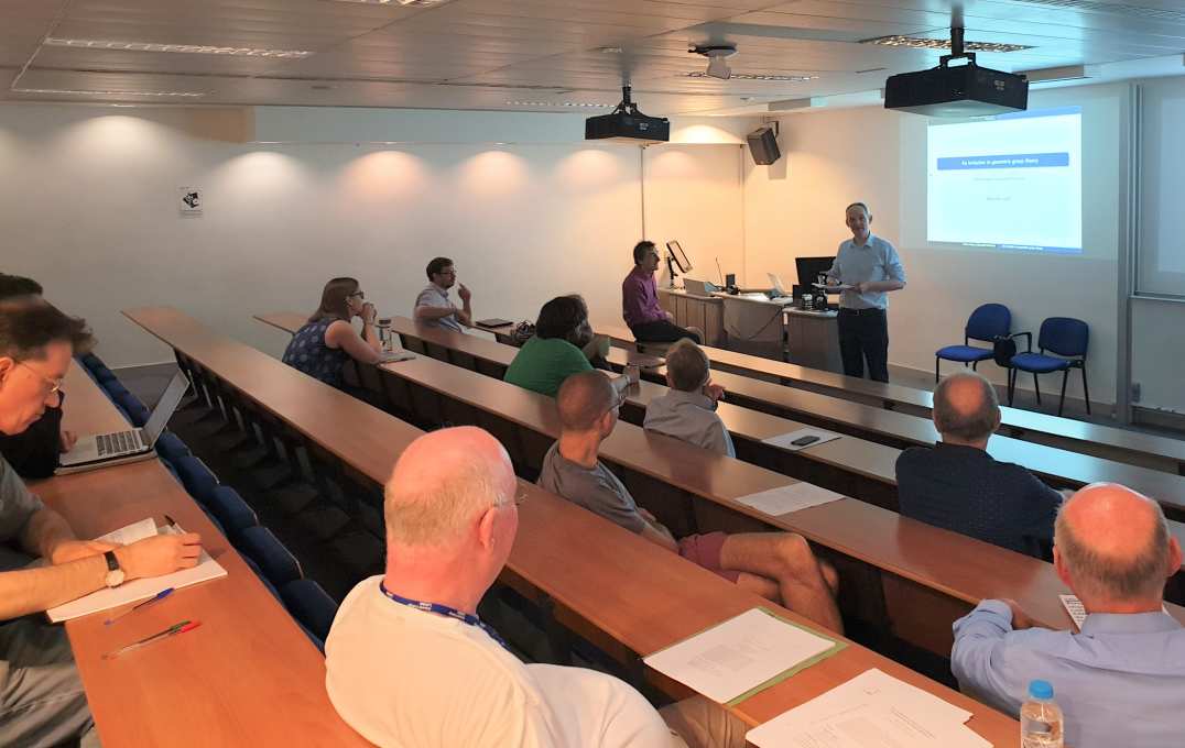 Professor Richard Craster speaks to members of the UMI