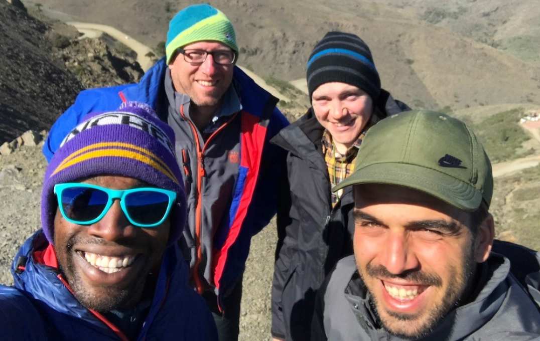 Field trip in the foothills of the Andes in Argentina
