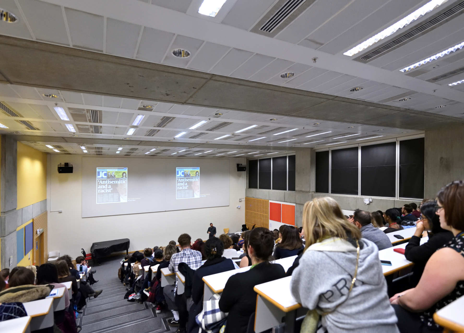 audience watching lecture