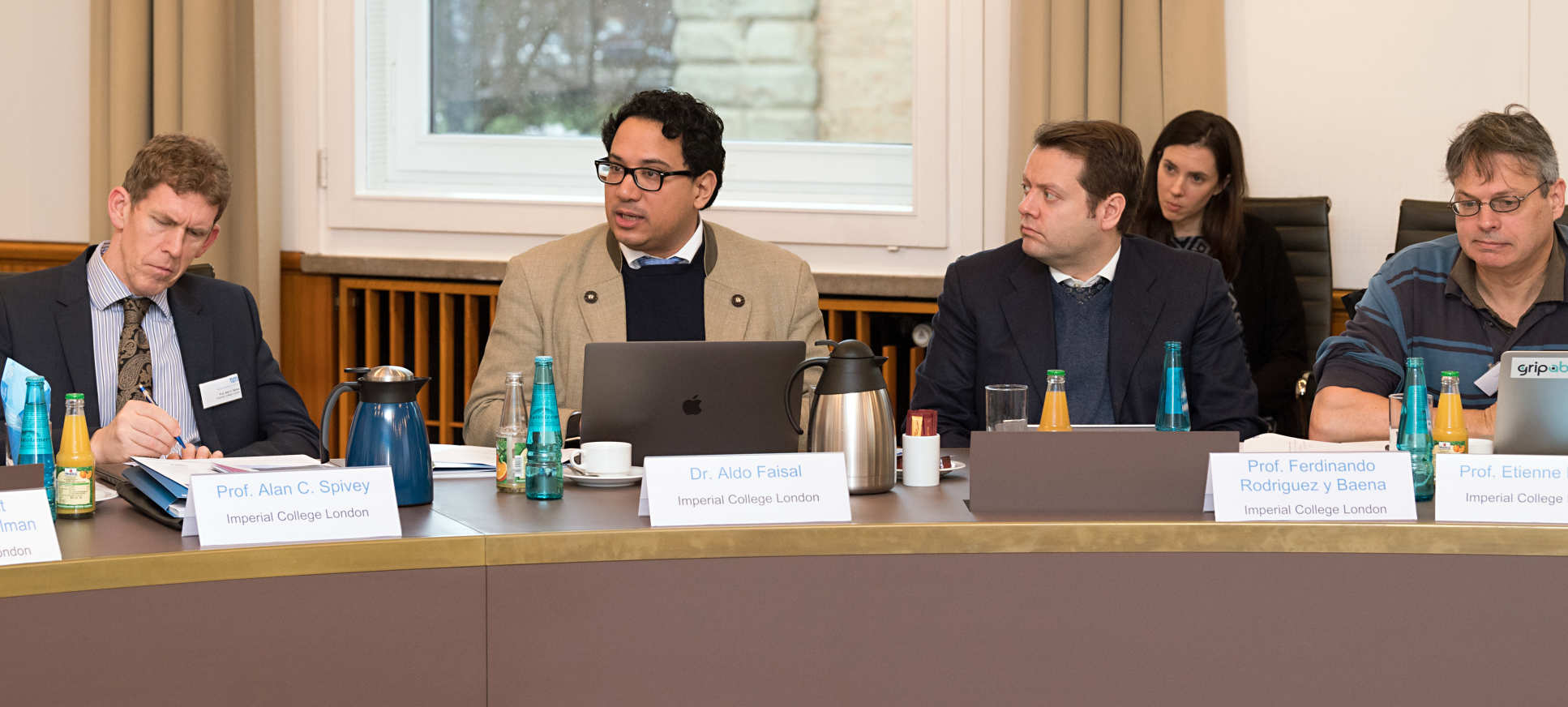 Prof Alan Spivey, Dr Aldo Faisal, Prof Ferdinando Rodriguez y Baena and Prof Etienne Burdet