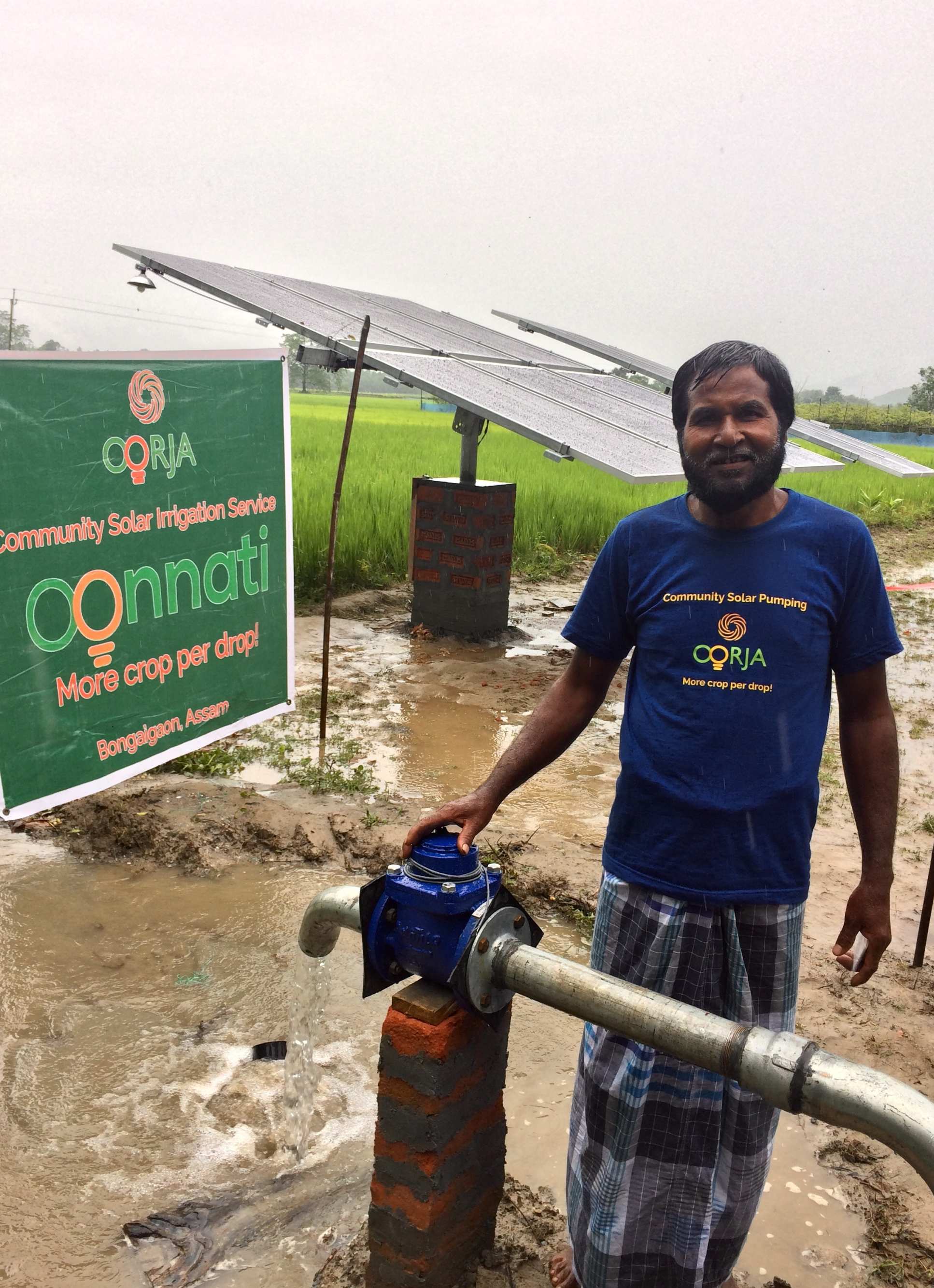 An Oorja engineer in the field