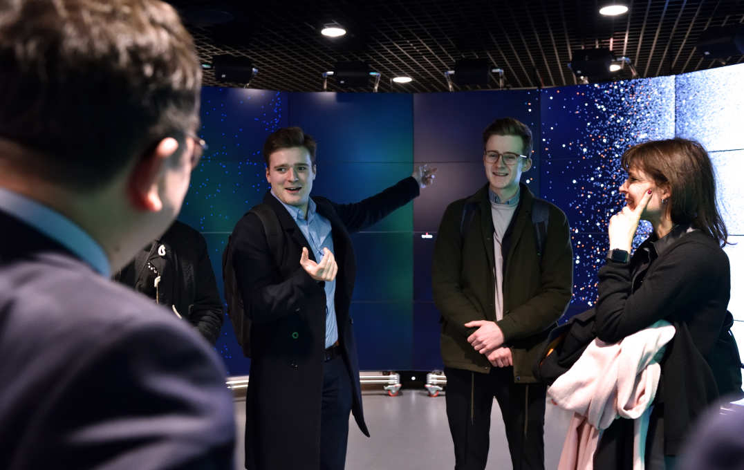 Journalists from The Times in the Data Observatory