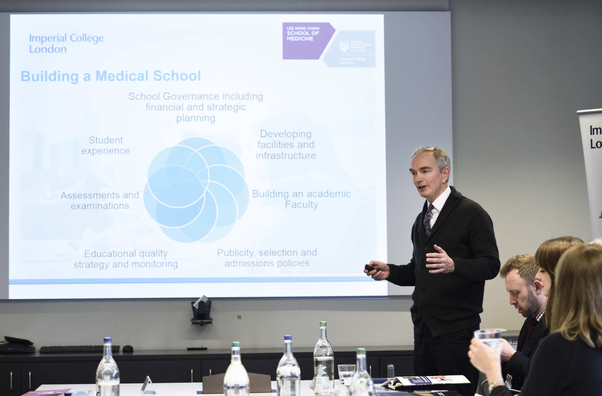 Martin Lupton presenting on LKCMedicine