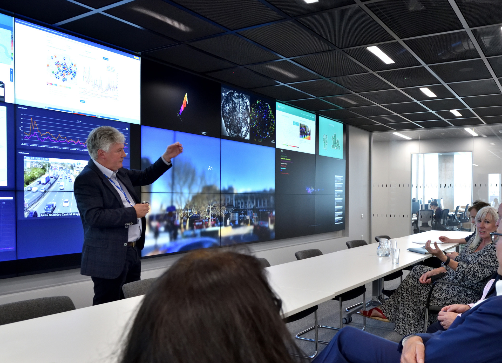 Professor Frank Kelly speaking to the Minister