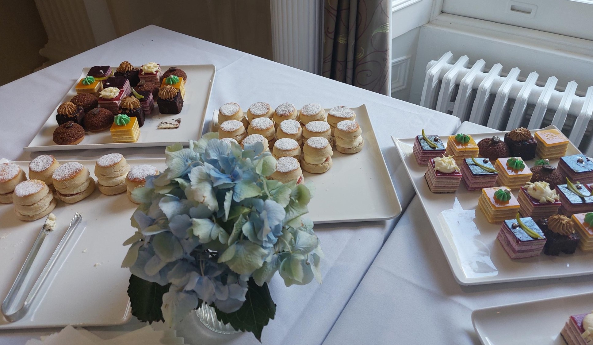 Food on offer at the International Research Opportunities Programme Welcome Afternoon Tea.
