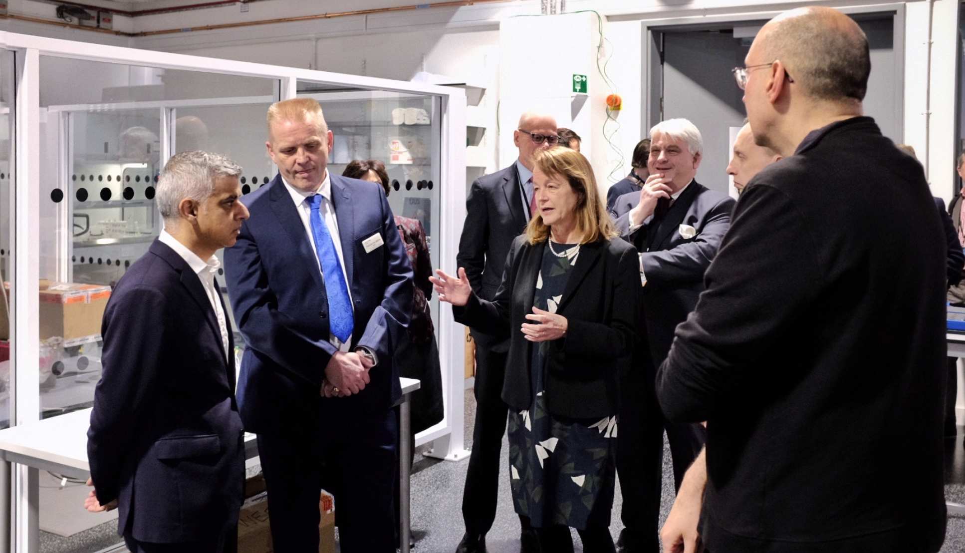 Mayor Sadiq Khan with Professors Tom Welton and Alice Gast